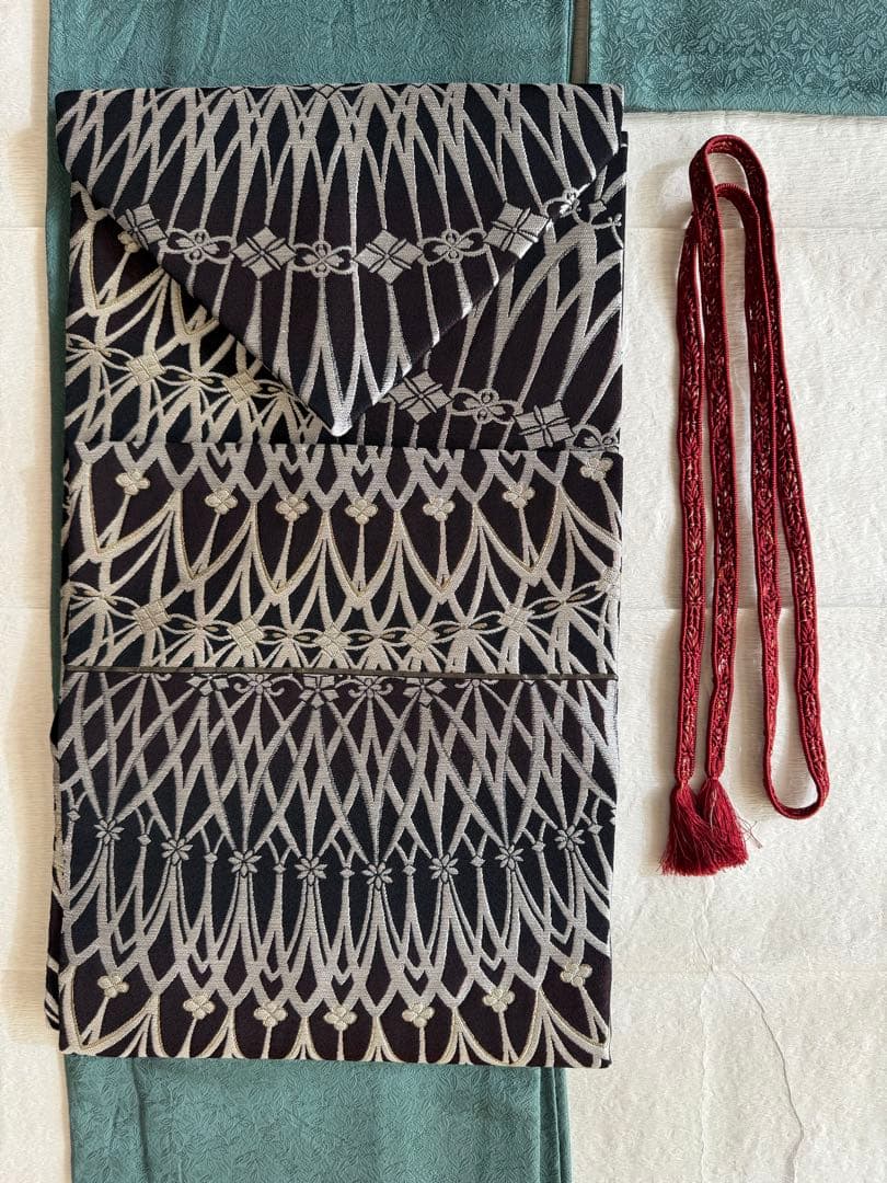 西陣まいづる？　ティアラ　名古屋帯　帯締めセット