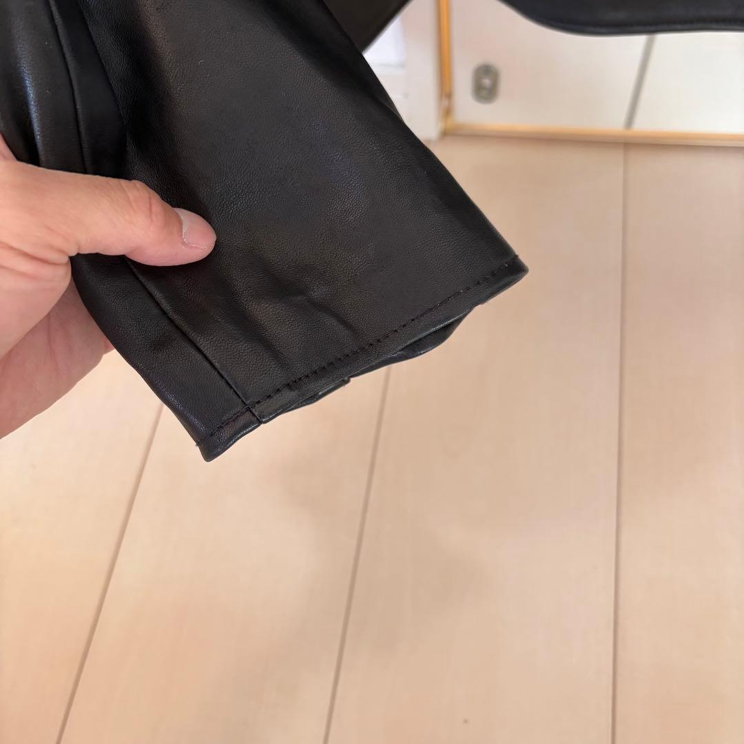 と*ぼ様 UNITED TOKYOラムレザーシングルライダースジャケット