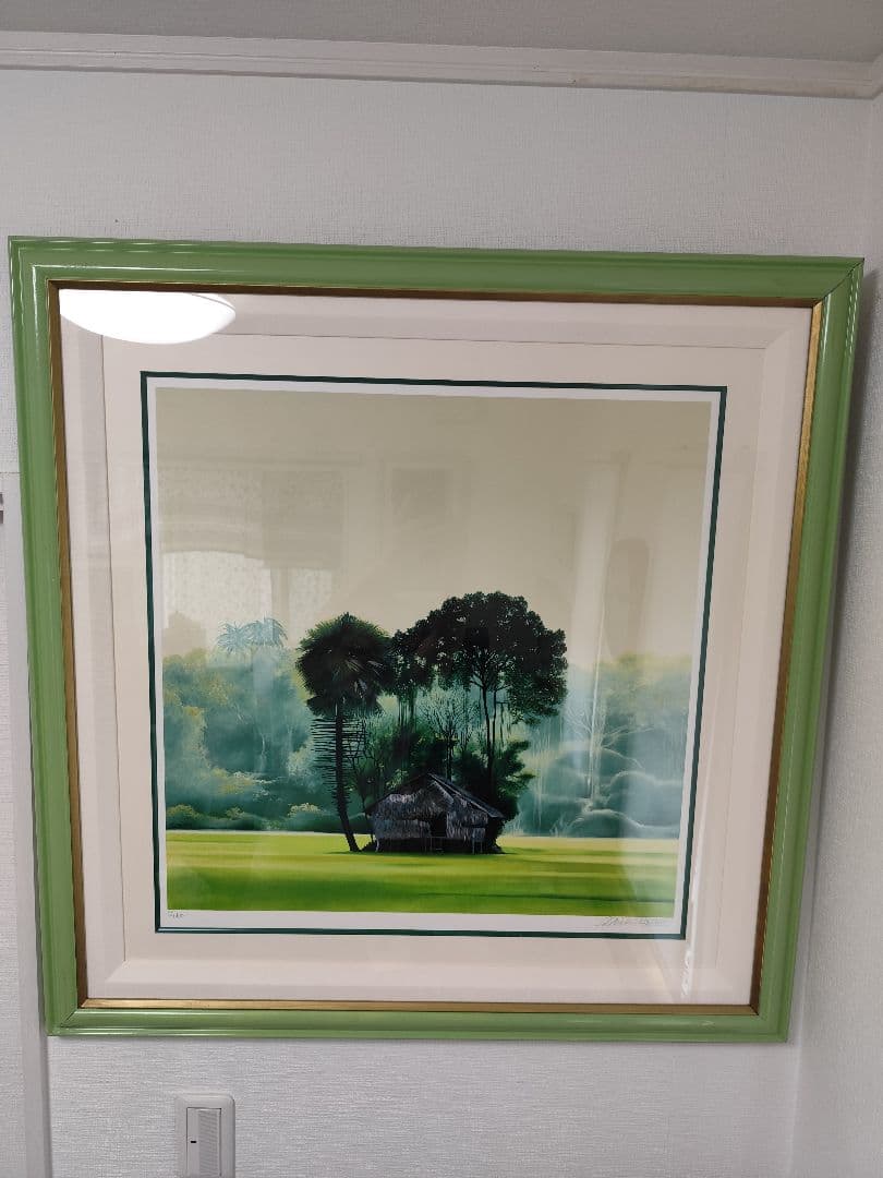 ミッシェルバテュ　シルクスクリーン　エディション番号直筆サイン　忘れかけのパレス