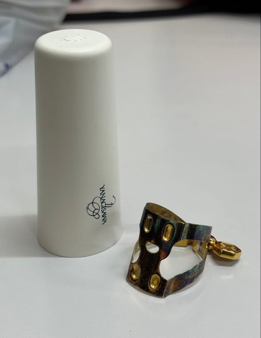 ヤナギサワ　やニーリガチャー　アルトサックス用　金メッキ　キャンプ付き