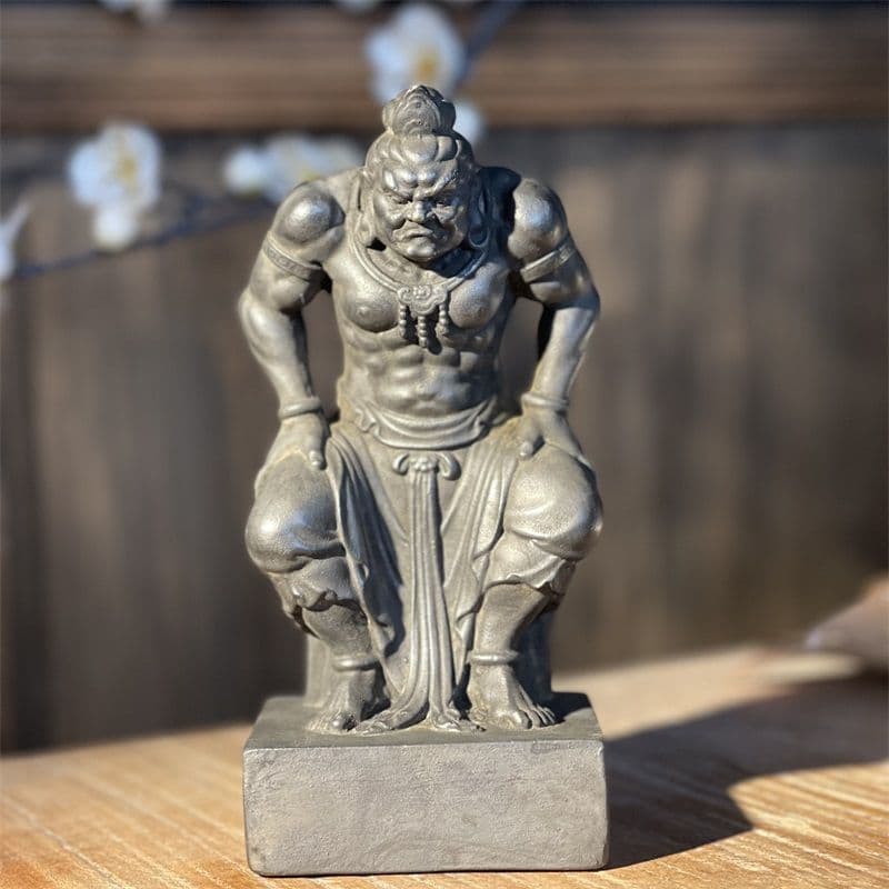 石仏 力士 仏像 装飾品 工芸品 美術品 置物