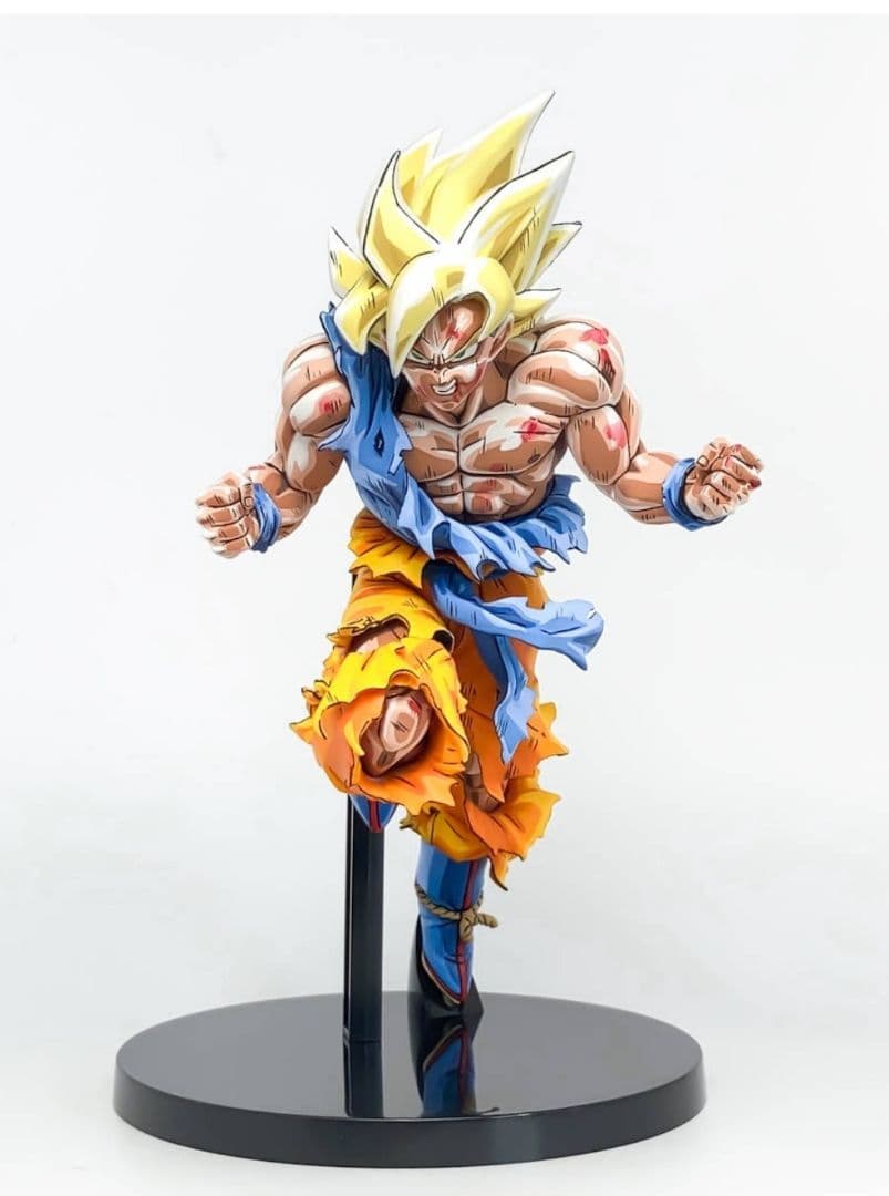 ドラゴンボールフィギュアアニバーサリースーパーサイヤ人孫悟空二次元彩色リペイント