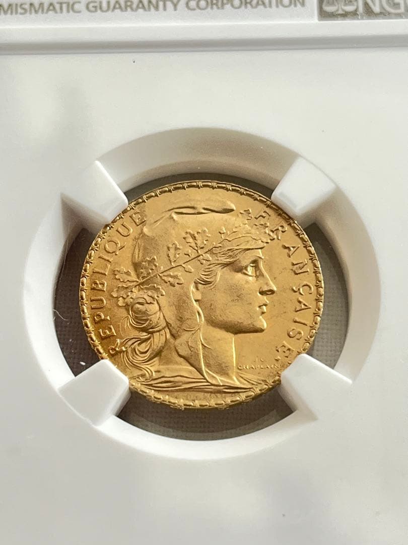 NGC MS 66 フランス　マリアンヌルースター20フラン