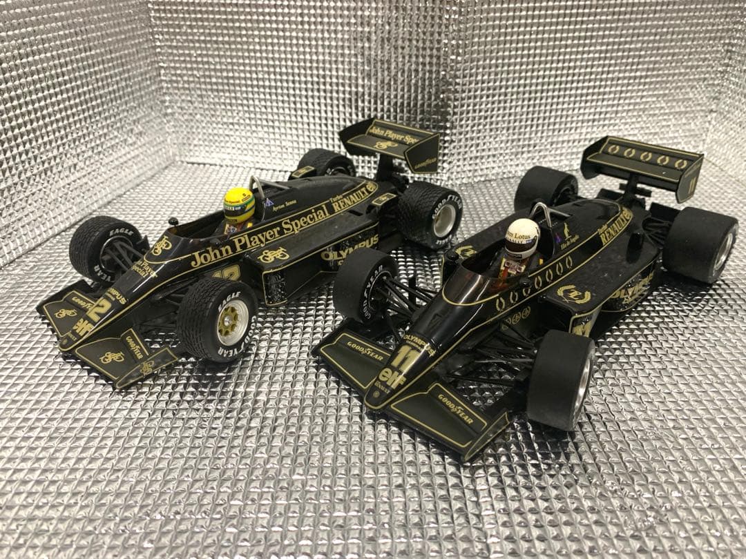 【F1ミニチャンプス　ロータスルノー97T A.セナ　アンジェリス　1/18】