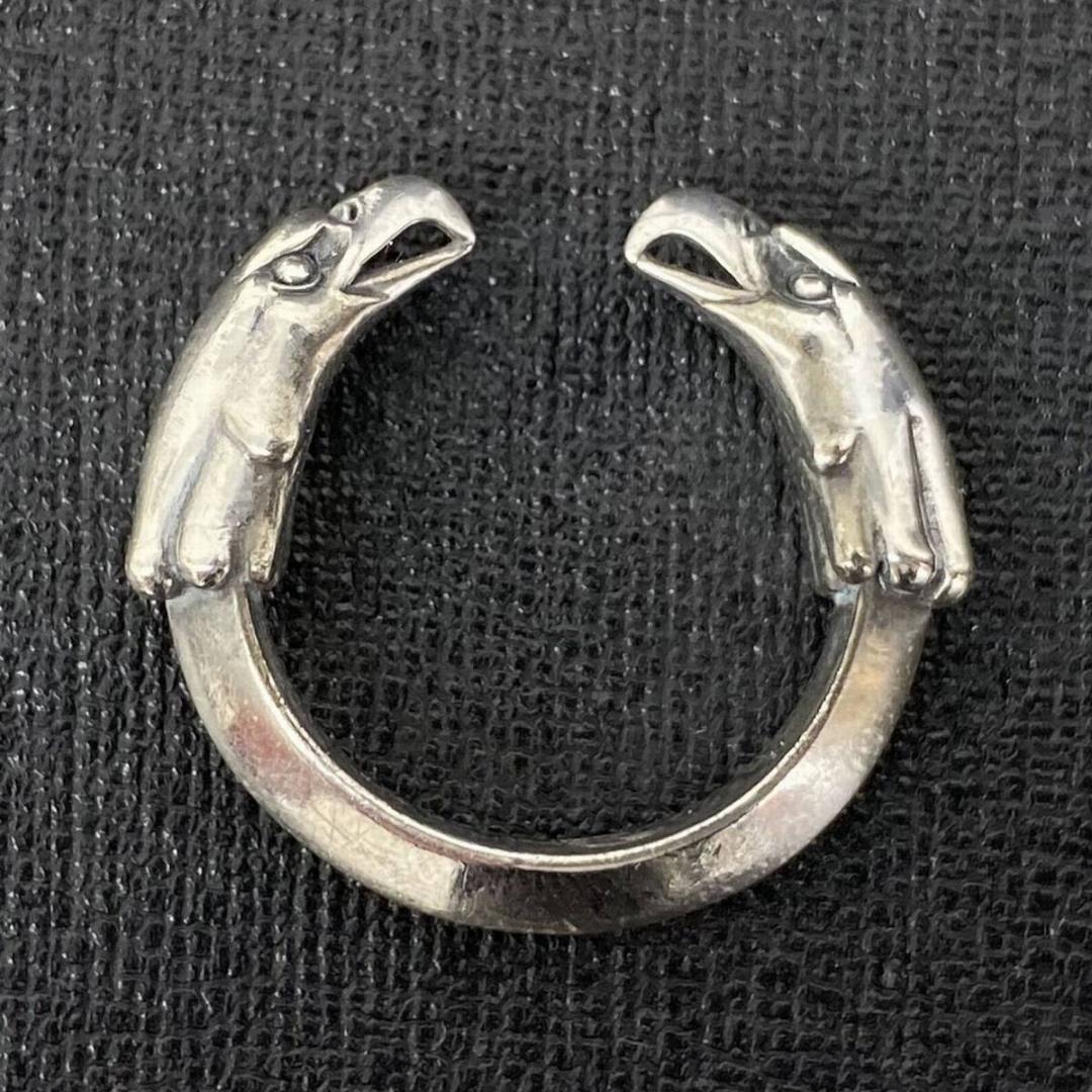 アクセサリー LARRY SMITH DOUBLE EAGLE HEAD RING