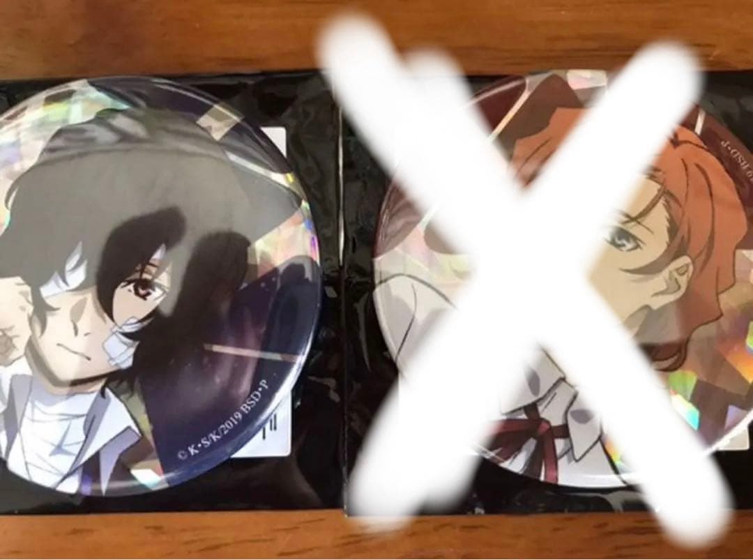 AGF2019 文豪ストレイドッグス　中原中也＆太宰治　缶バッジ