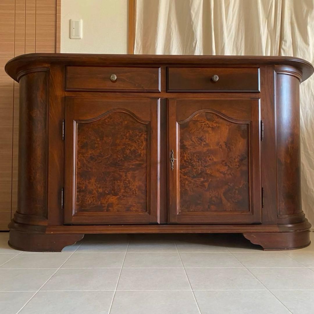 イタリア製　アンティーク　サイドボード　ヨーロピアン　キャビネット　モダン　象嵌