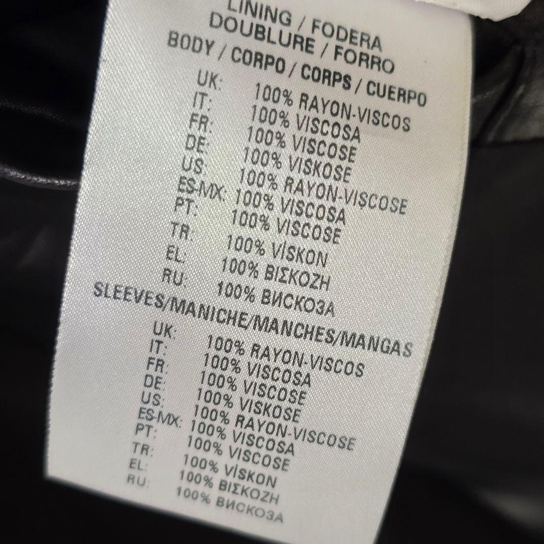 DIESEL BLACKGOLD シングルライダースジャケット ラムレザー 46