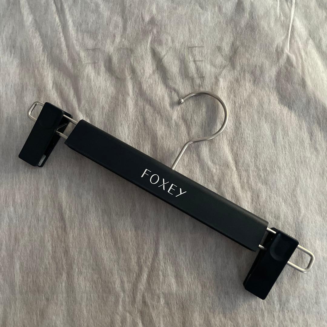 FOXEY VELOUR NOIR ブラック フレアスカート 40