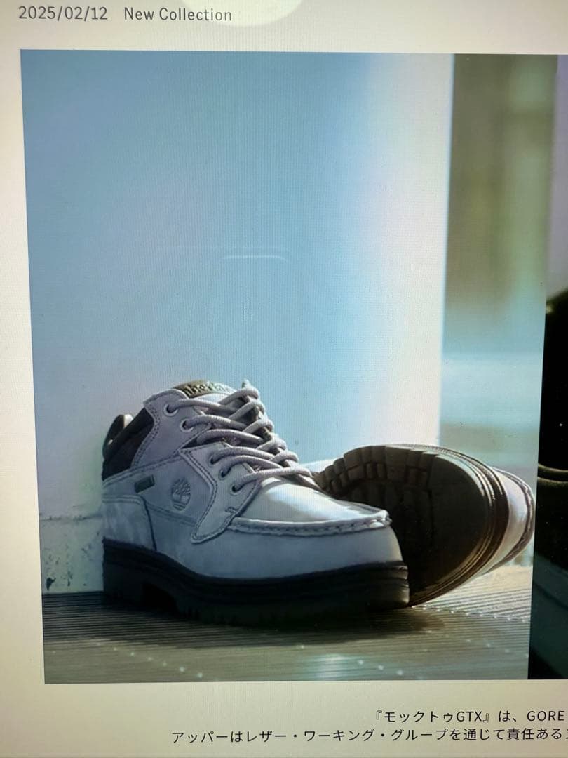 靴 Timberland MOC TOE GTX US 8 MD-Gray