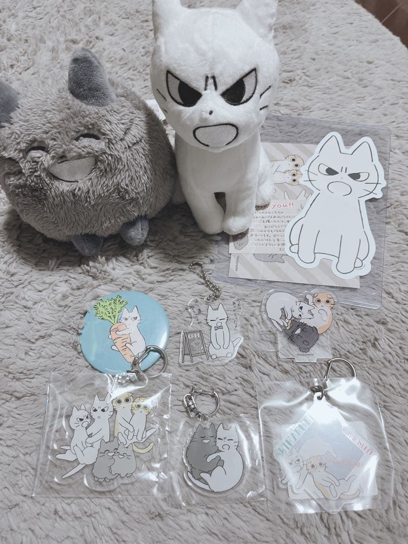 しかるねこクラウドファンディング ぬいぐるみ　アクリルキーホルダー