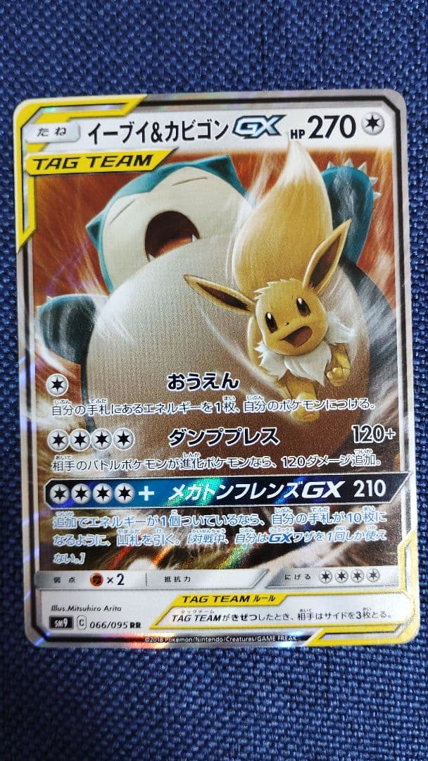 ぴろ　イーブイ＆カビゴン　ニンフィア&サーナイト　リザードン&レシラム