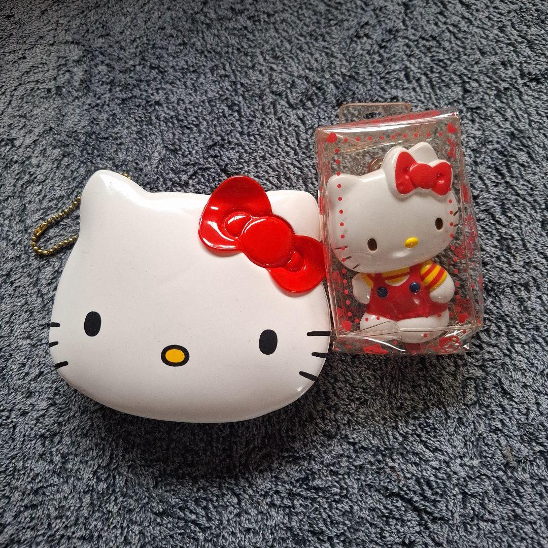 平成レトロ希少激レアハローキティ ポーチとヘアブラシセット