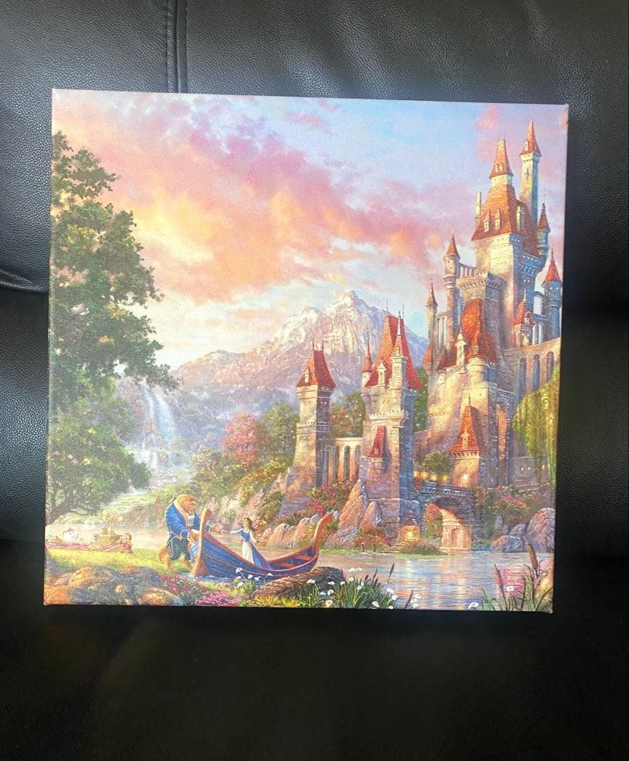 ディズニー　美女と野獣　カルフォルニア　ウォールアート　絵画