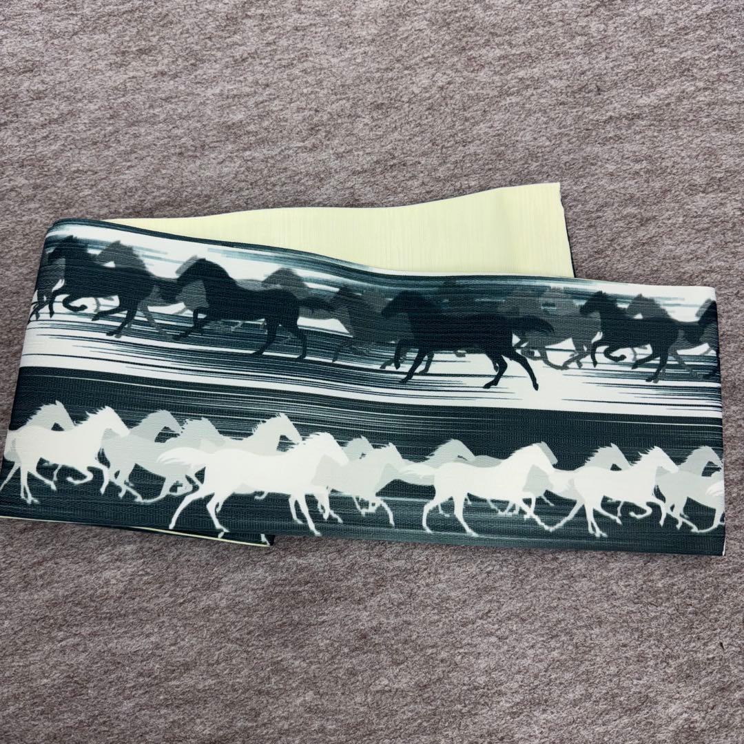 さ*マ様 新品未使用品　馬　半幅帯