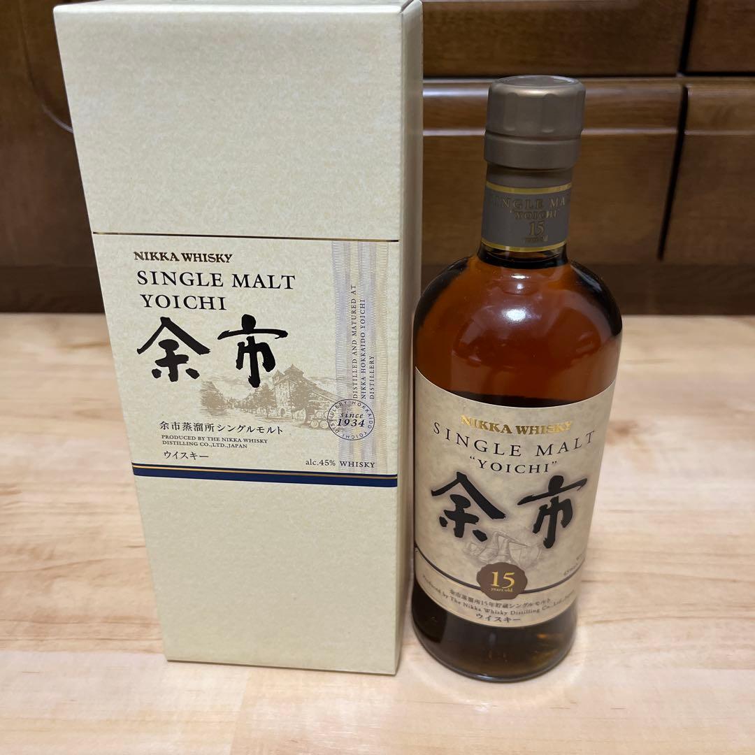 未開封 ニッカウイスキー シングルモルト 余市 15年