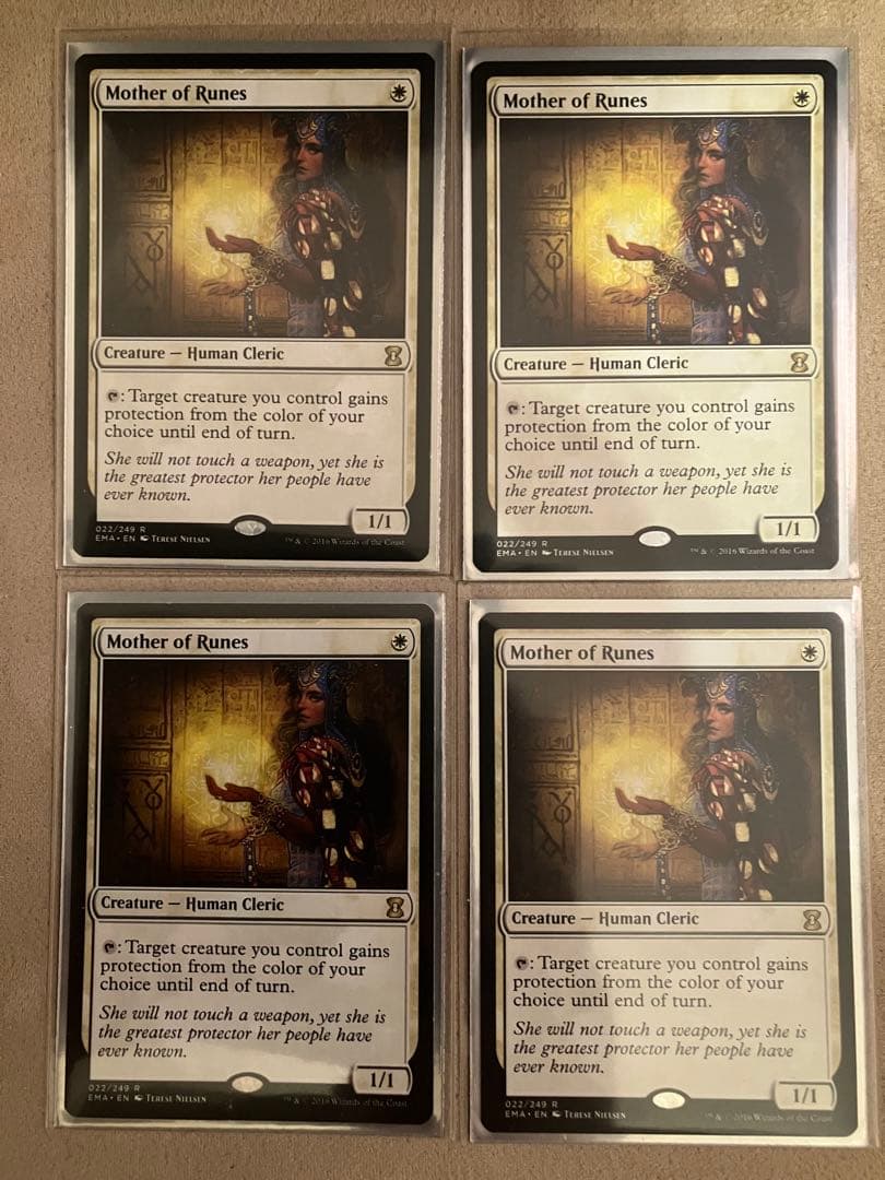 MTG ルーンの母 英語 レア 4枚セット 希少