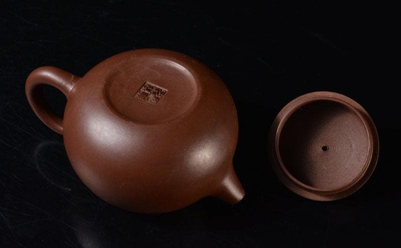 中国　紫砂　朱泥　急須　茶壷　在銘　M　R5365E