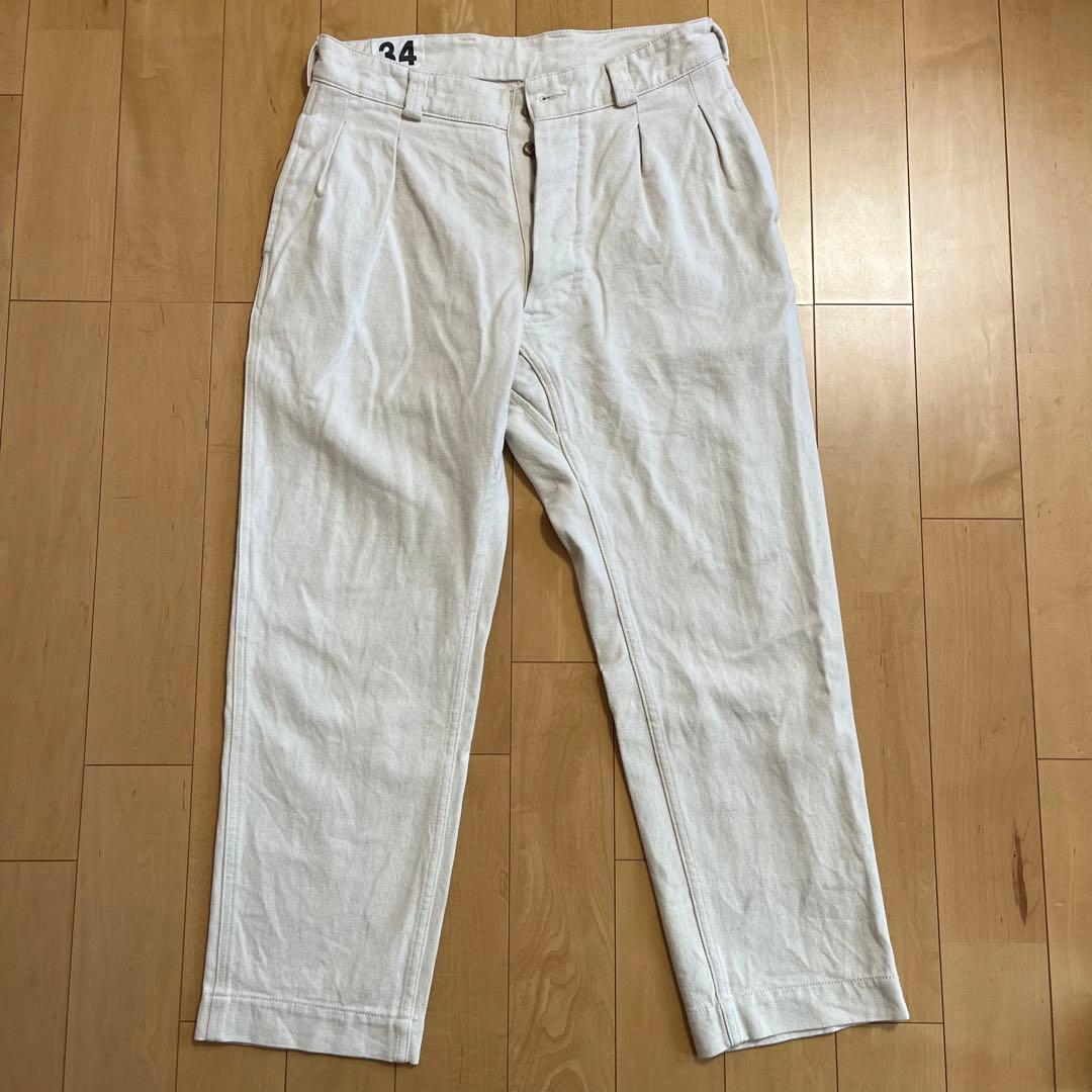 WAIPER.inc フランス軍 M-52 ヴィンテージツータックチノトラウザー