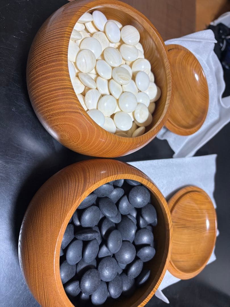 囲碁用白黒石セット