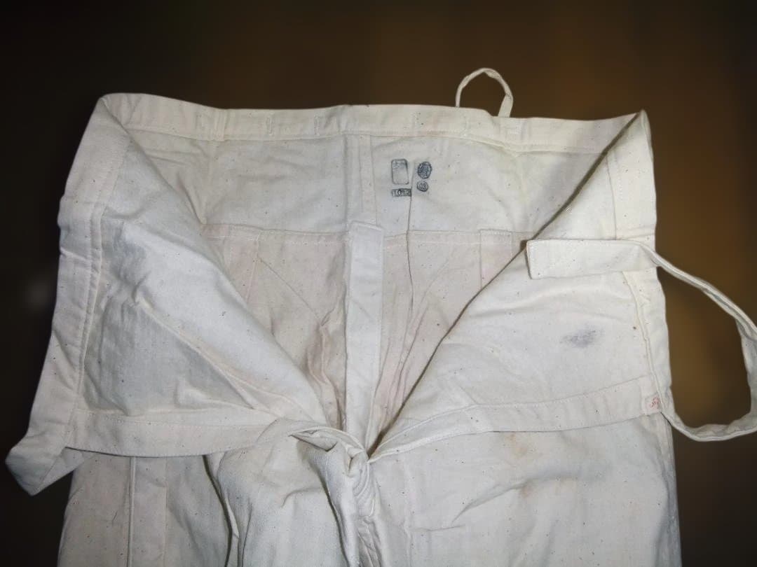 旧日本海軍「作業衣（ズボン）偕行社　３本」未使用品