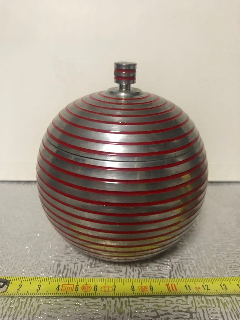 錫半　茶壺　本錫　小物入れ　雑貨　茶葉入れ