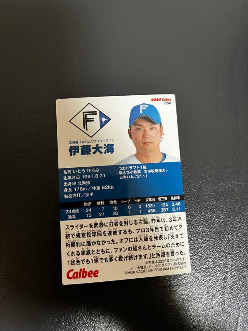 伊藤大海　エラーカード