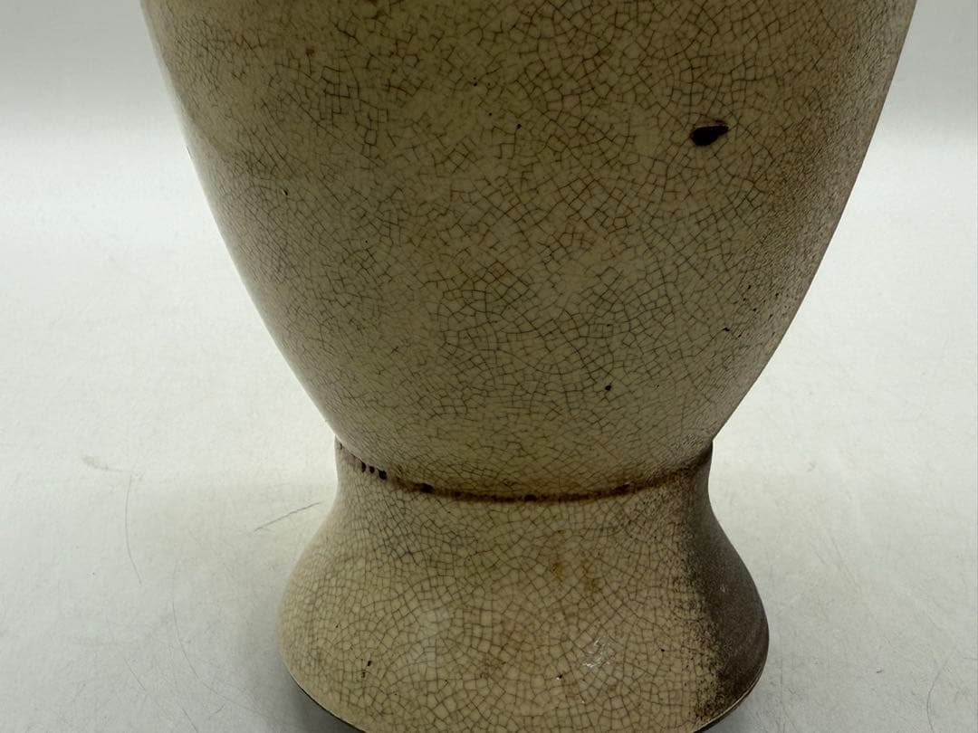 中国　清時代　白磁　雙耳瓶　送料込み251114