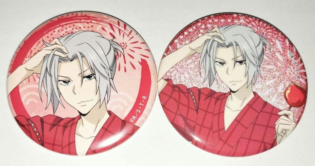 リボーン 獄寺隼人 缶バッジ セット 夏祭り マルイ