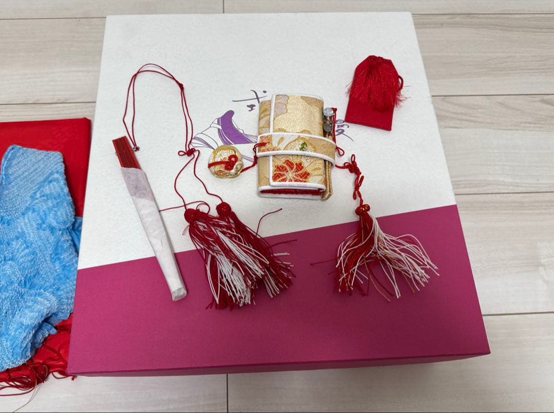 七五三 着物 式部浪漫 はこせこセット 作り帯 本田望結 紺 セット 七歳