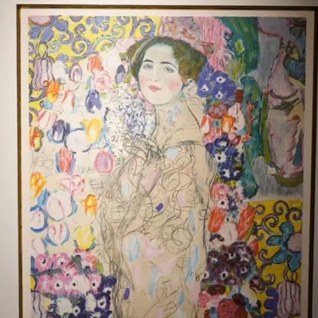 クリムト【リアムンクの肖像III】lithograph直筆サイン