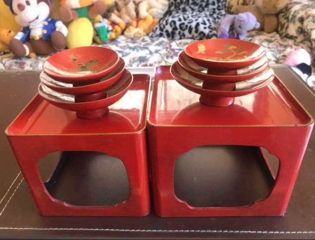 年代物　お屠蘇　屠蘇器　二組