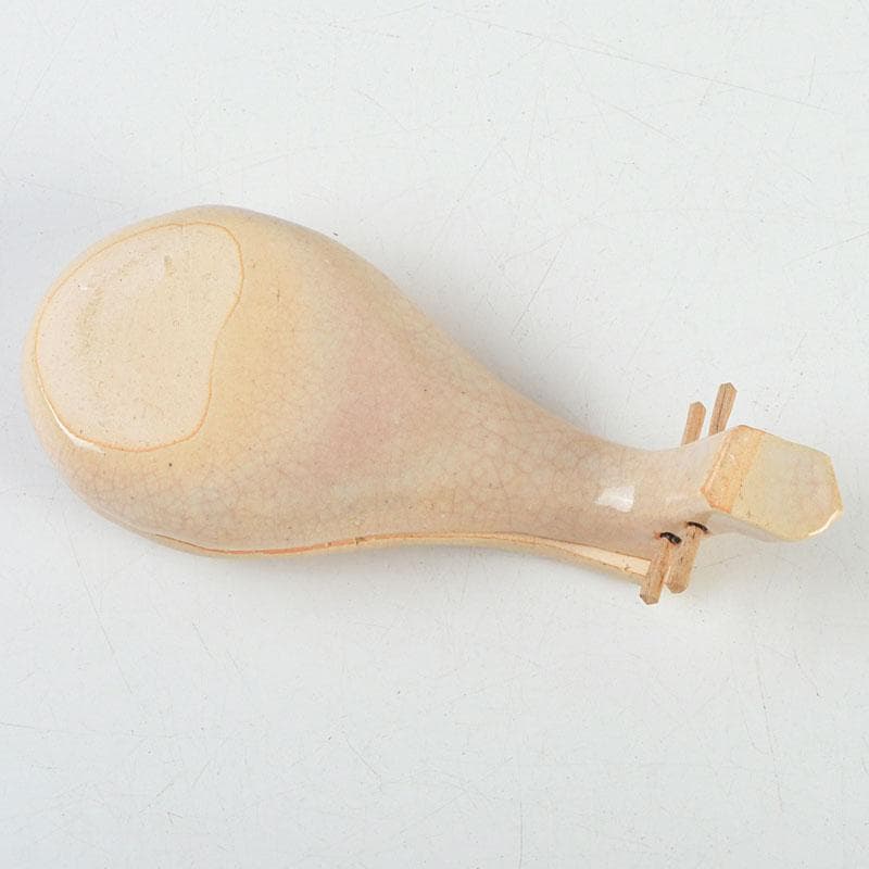 茶道具　宗栄造　萩焼　琵琶香合　V　9382