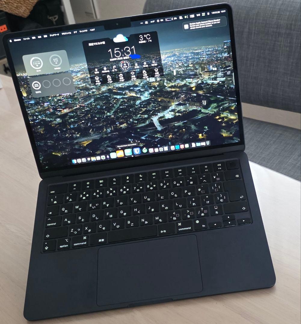 U*様 M2 MacBook Air 13.６インチ　16GB 2TB