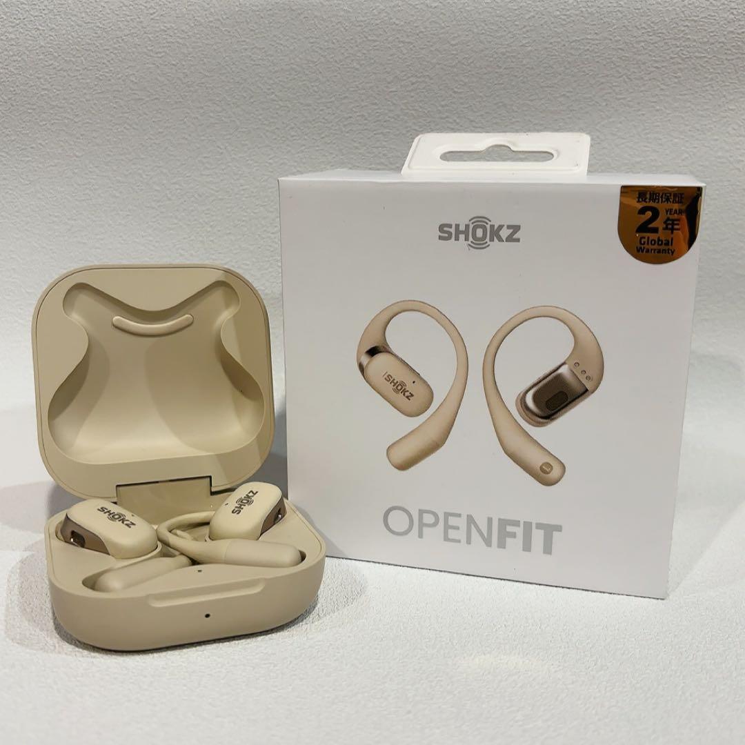 SHOKZ OPENFIT ベージュ 骨伝導イヤホン
