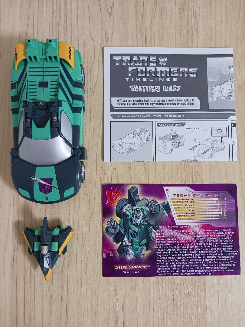 トランスフォーマー botcon2008 シャッタードグラス SGサイドスワイプ