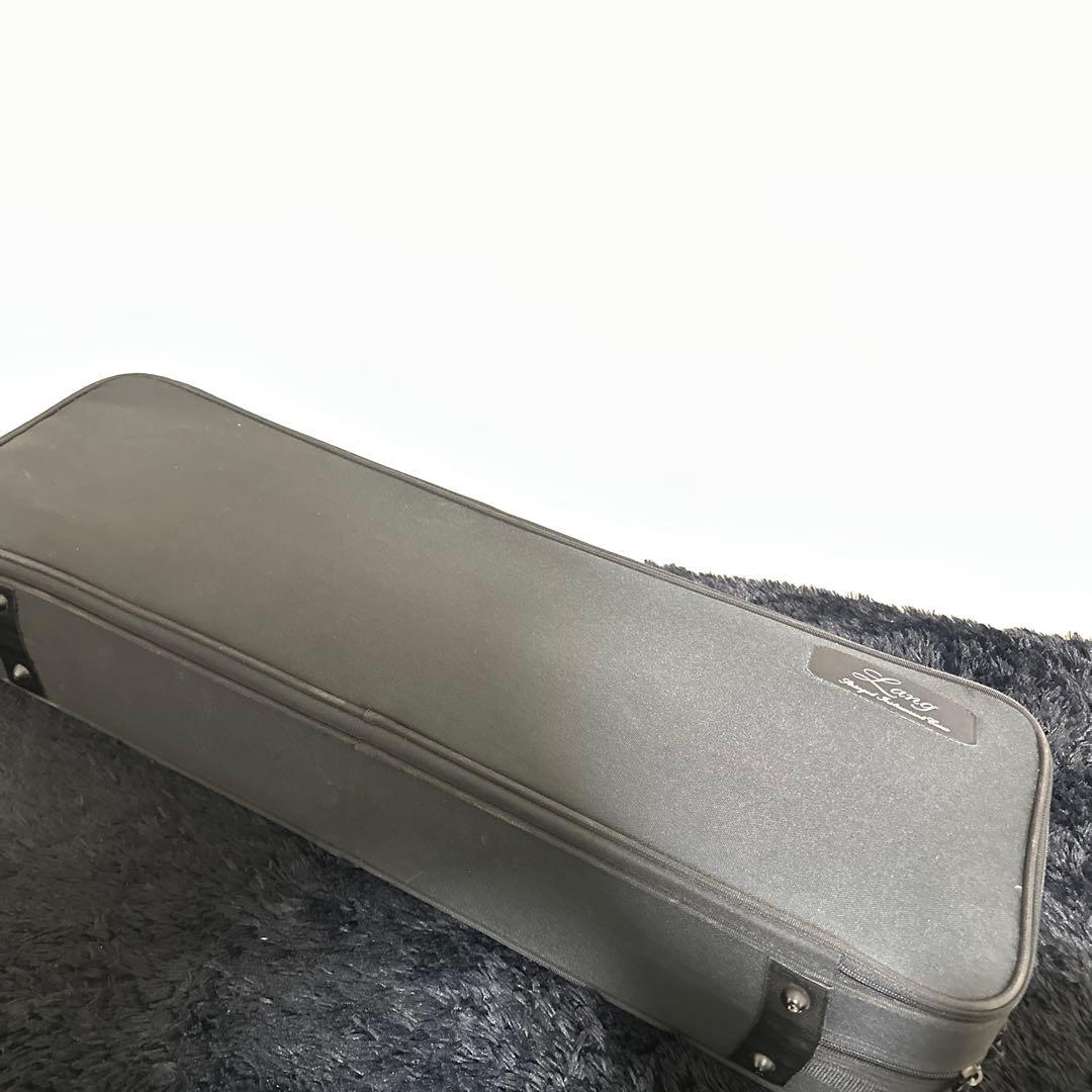 高級 Lang バイオリンケース 4/4サイズ 弦楽器 湿度計 弓4本収納
