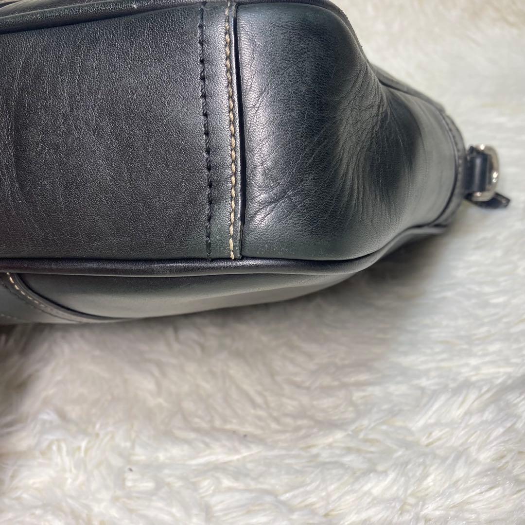 コーチ 2way ブラック レザー ビジネスバッグ 肩掛け斜め掛け F70021