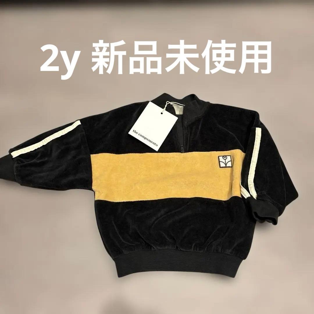 トップス The campament Grey Contrast sweat 2Y