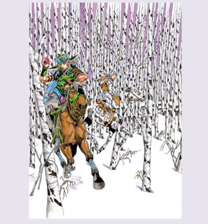 ジョジョ 第七部 スティール・ボール・ラン 複製原画 JOJO 冒険の波紋
