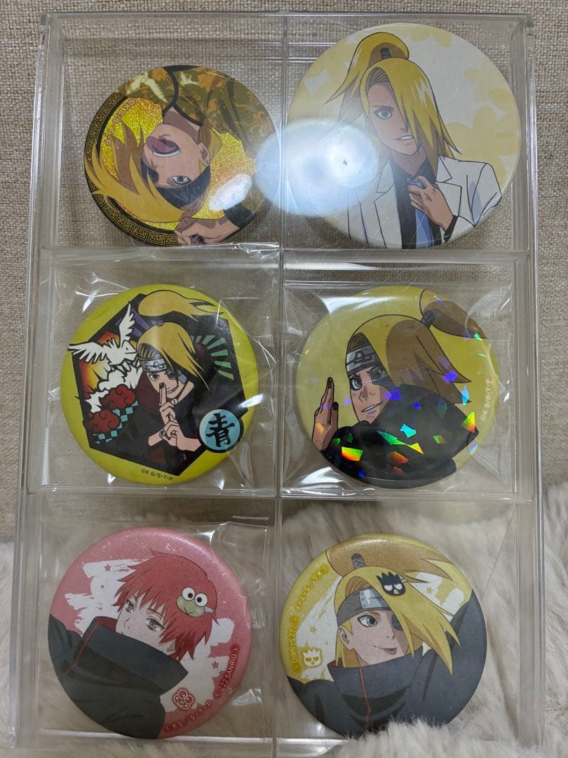 NARUTO デイダラ　缶バッジ 6個セット　サンリオ