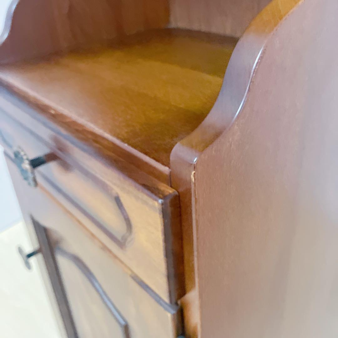 karimoku カリモク コロニアル 電話台、FAX台　サイドチェスト