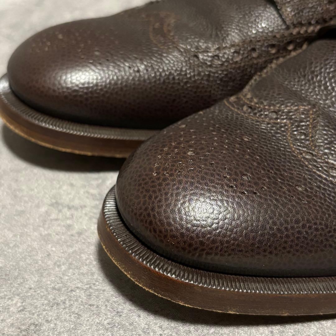 未使用級　グッチ　ドレスシューズ　シェリーライン　シボ革　ブラウン　2126