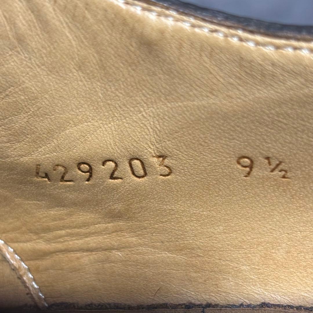 未使用級　グッチ　ドレスシューズ　シェリーライン　シボ革　ブラウン　2126