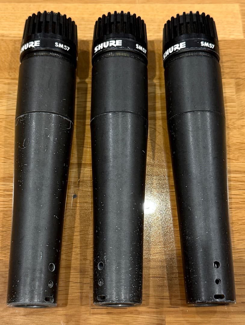 SHURE シュアー ダイナミックマイク SM57 3本　ジャンク