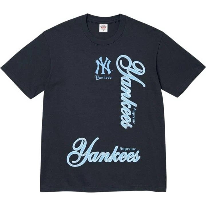 Supreme x MLB Teams Tee NY Navy ヤンキース M