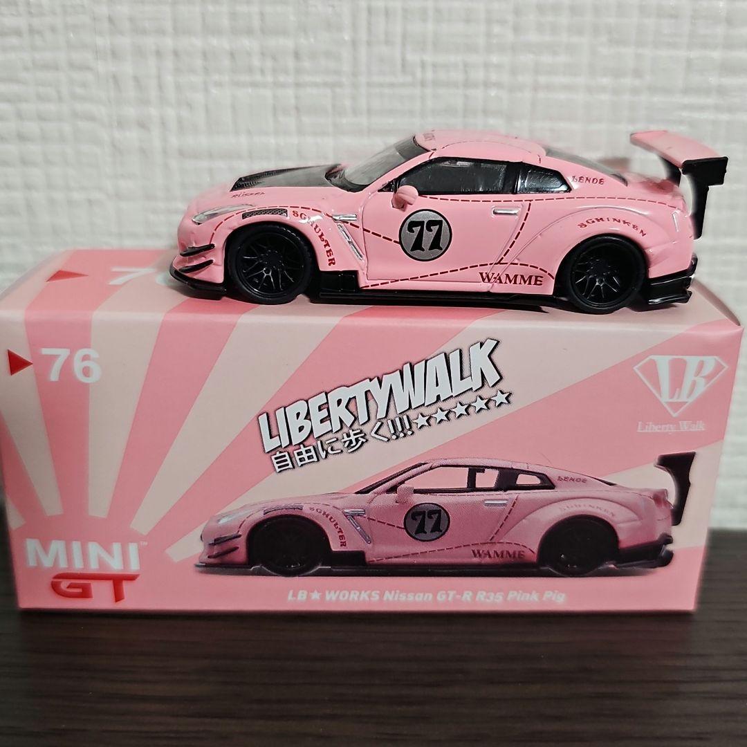 MINI GT LB★WORKS Nissan GT-R R35 ピンク 76