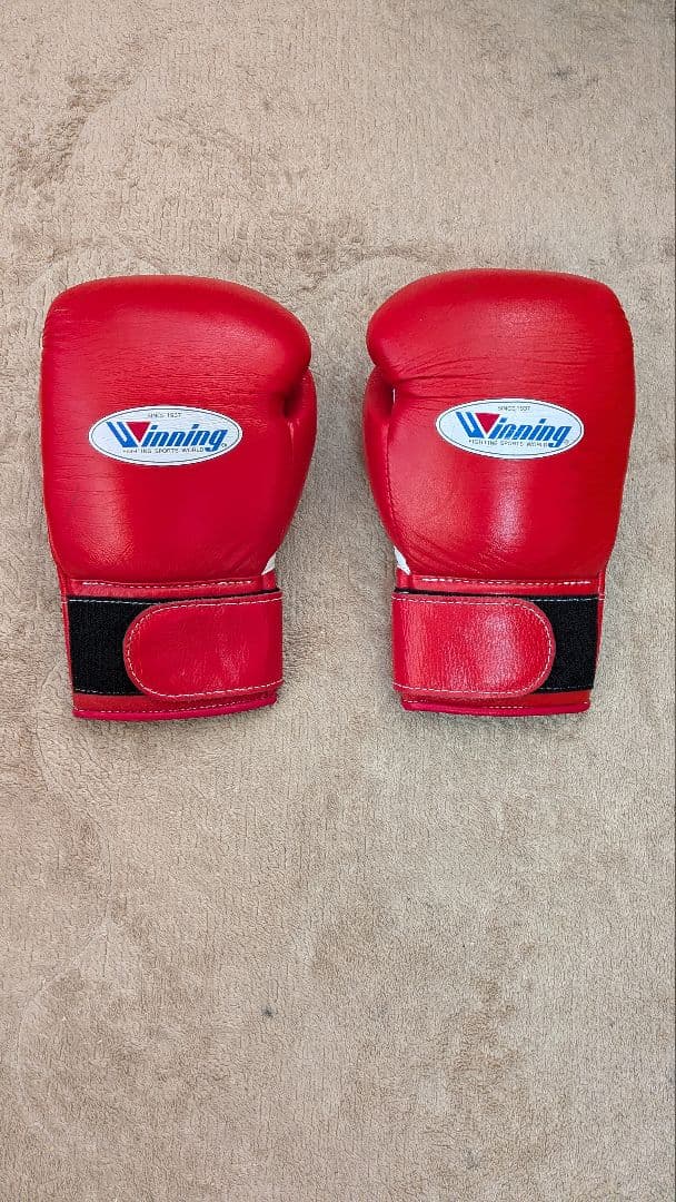 に*こ様 美品 WINNINGボクシンググローブ レッド10oz