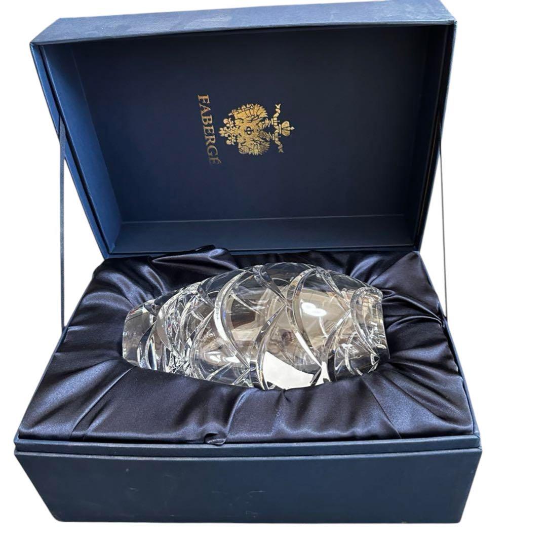 FABERGÉ クリスタル卵型彫刻ファベルジェ　FABERGE ガラス瓶