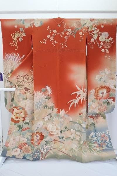 美品 アンティーク 振袖 お引きずり 身丈164cm 大正ロマン レトロ